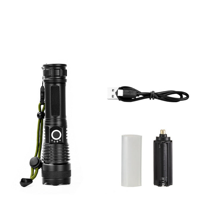 Taktisk oppladbar laser LED lommelykt | Skanto
