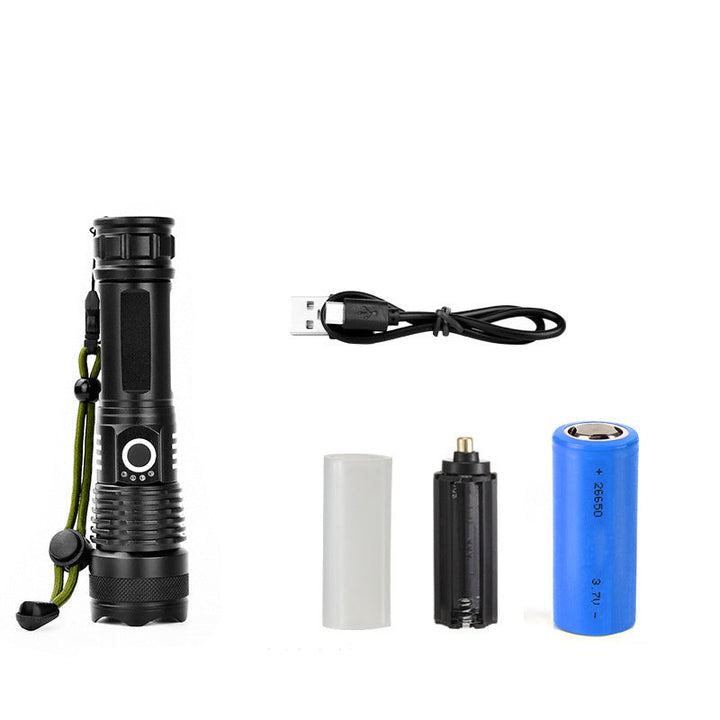 Taktisk oppladbar laser LED lommelykt | Skanto