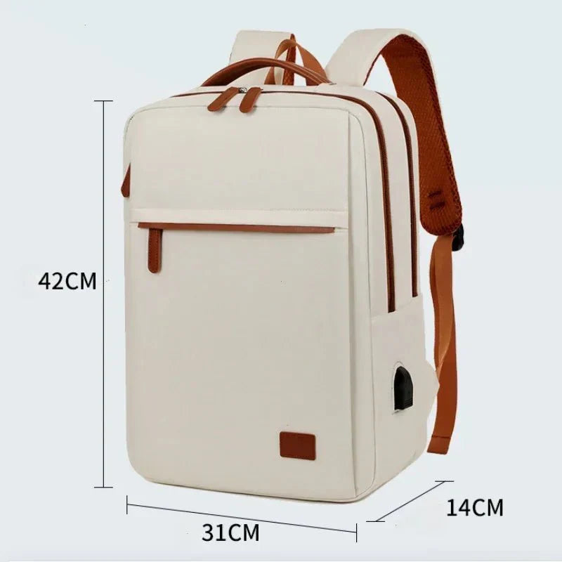 Skanto | PACKLITE – Multifunksjonell Reise Ryggsekk med Laptoprom og USB-port