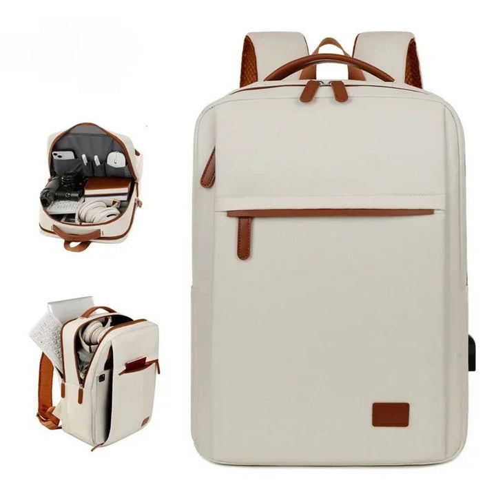Skanto | PACKLITE – Multifunksjonell Reise Ryggsekk med Laptoprom og USB-port