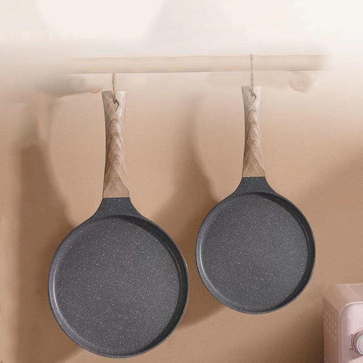 Pan Crepe Pannekepanne Nonstick Stekepanne med Trehåndtak Kjele | Skanto