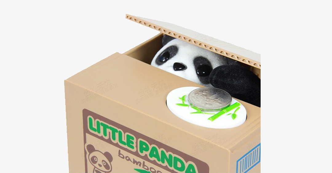 Skanto | Myntrøve Panda Sparebøsse