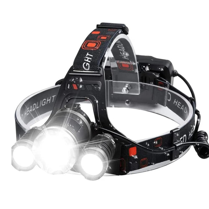 Profesjonell LED Hodelykt (5000 Lumen) - Multifunksjonell og Oppladbar | Skanto
