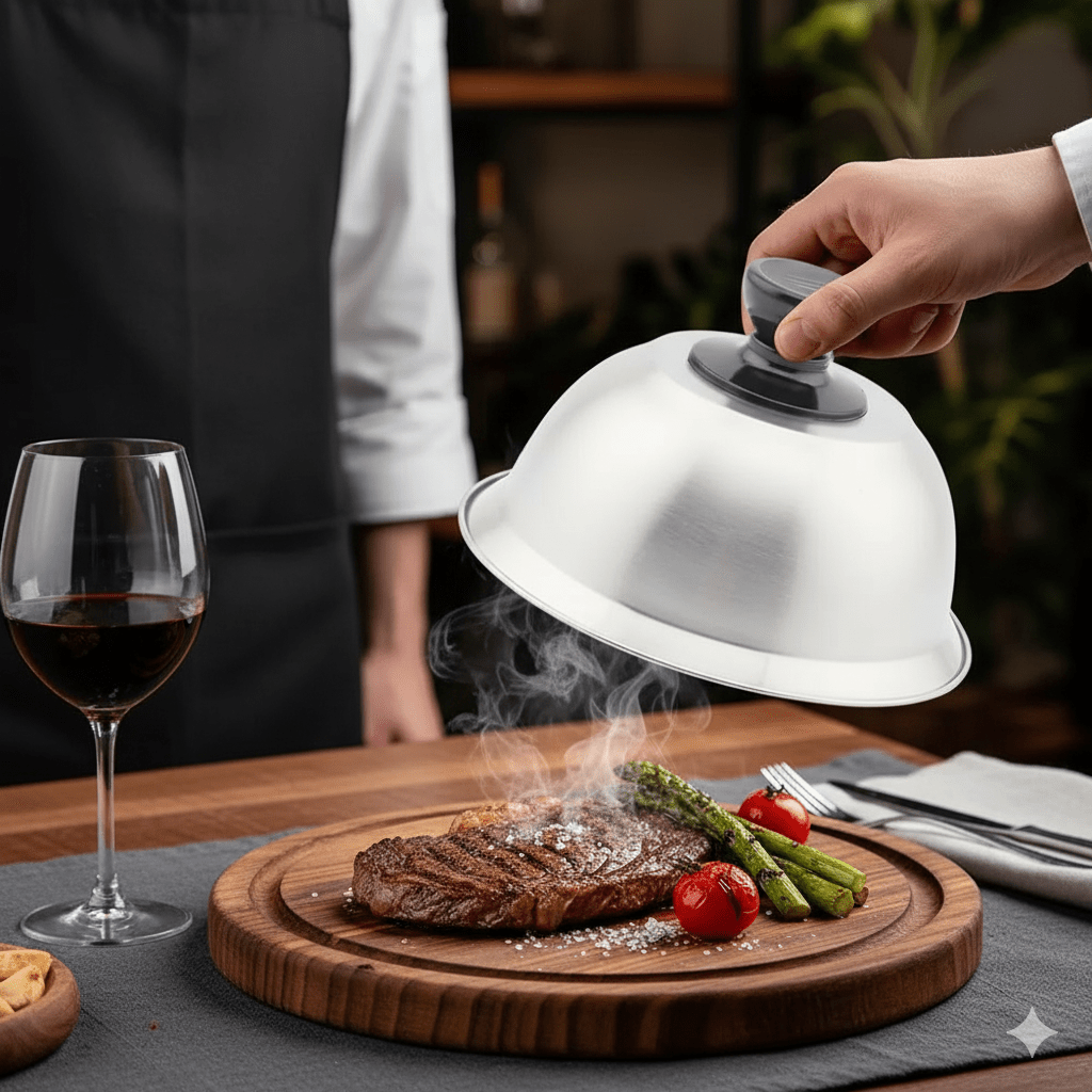 Skanto | PANSHIELD – rustfritt stål hette for jevn matlaging og smelting
