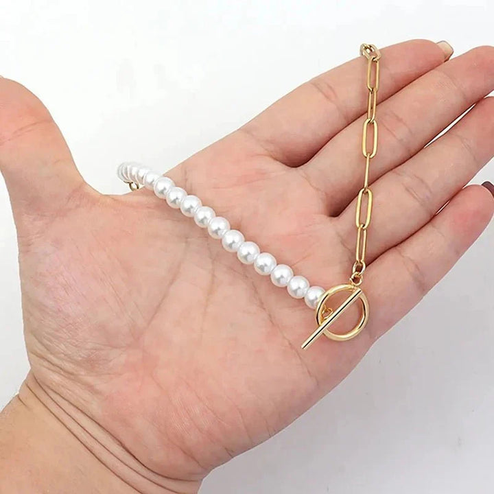 Skanto | Kontorhefte Halskjede Perle blandet armbånd og halskjede