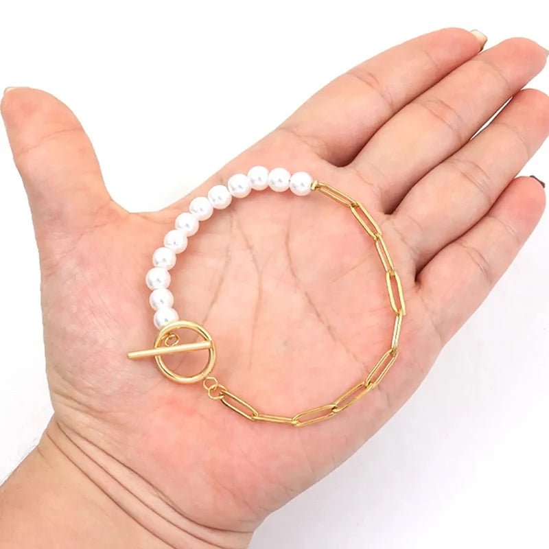 Skanto | Kontorhefte Halskjede Perle blandet armbånd og halskjede