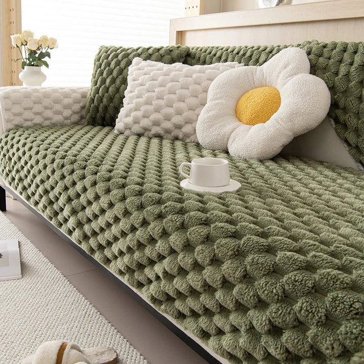 Pastellfarge Tykk Plush Sofa Teppet for Koselig Komfort | Skanto