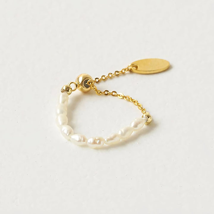 Skanto | Perle Dangle Kjede Ring