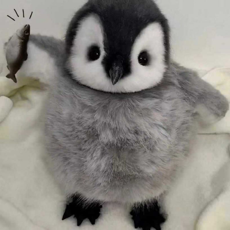 Skanto | PinguinPlezier Plysj Pingvin | Super realistisk plysjvenn