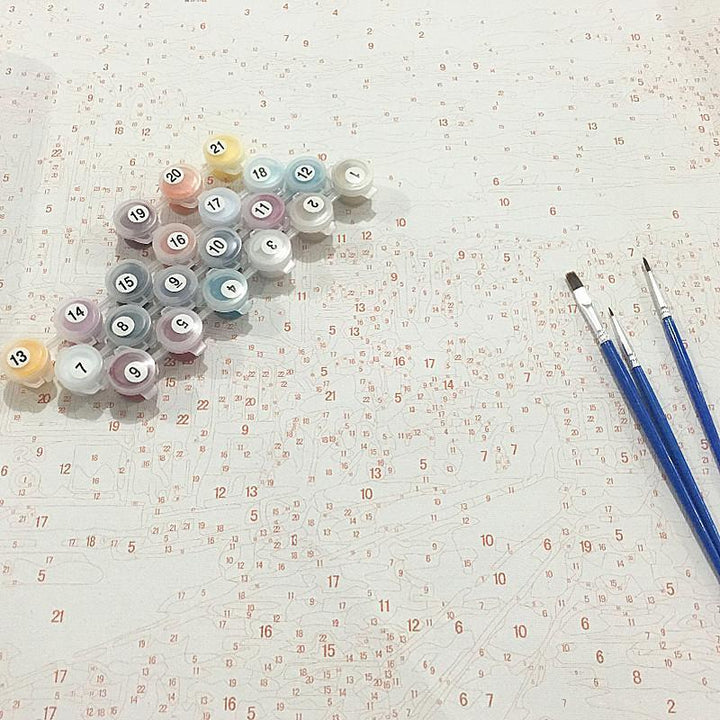 Lonely Peonie - Van-Go Male-For-Nummer Kit | Skanto