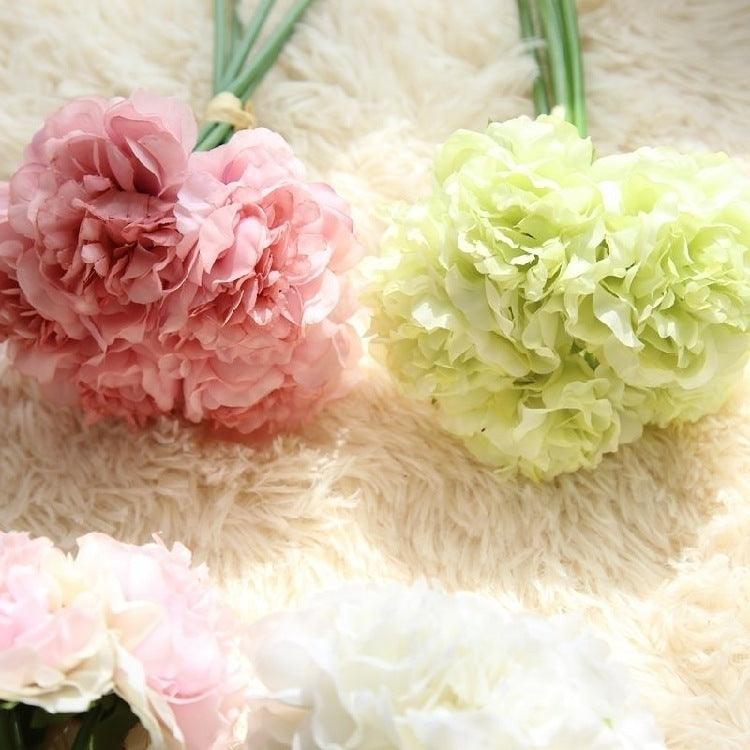 Skanto | Elegant Peony Silke Blomst Bunt - Sett av 5 Hoder
