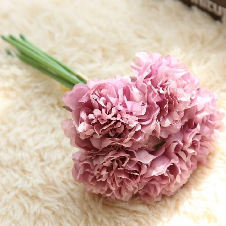 Skanto | Elegant Peony Silke Blomst Bunt - Sett av 5 Hoder
