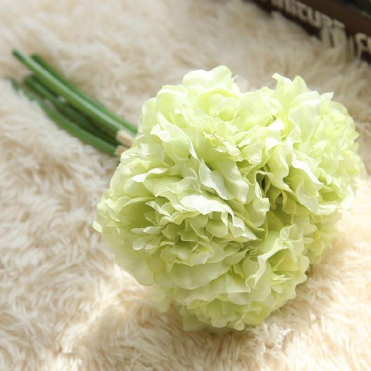 Skanto | Elegant Peony Silke Blomst Bunt - Sett av 5 Hoder