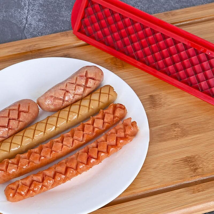 Skanto | Hot Dog Slicer – Criss-Cross Spalter for Jevn Matlaging
