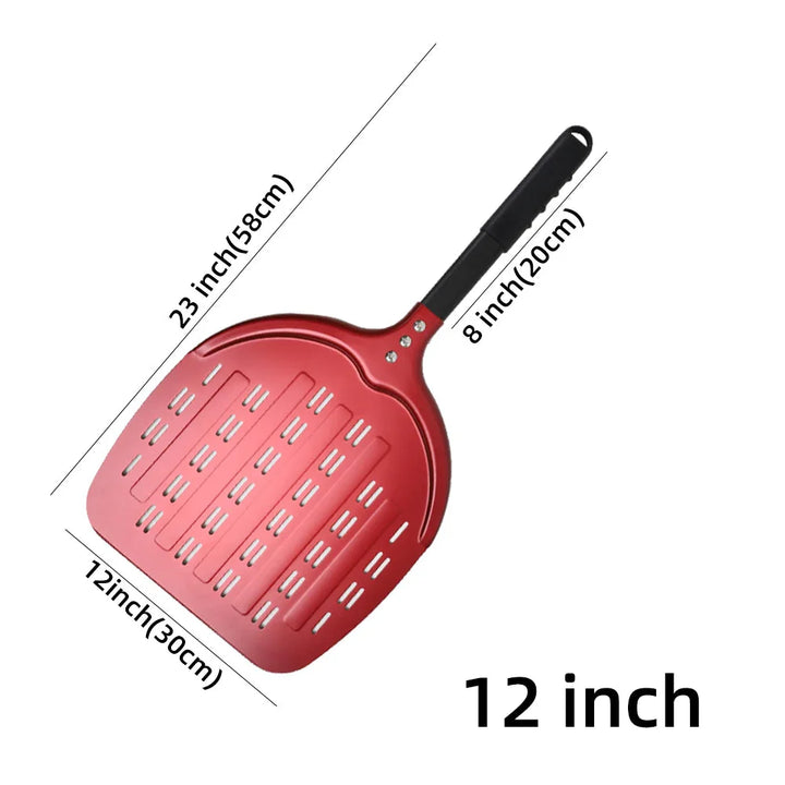 Perforert Spade Paddle Pizzaovn Vendekost Hard Anodisert Pizza Verktøy | Skanto