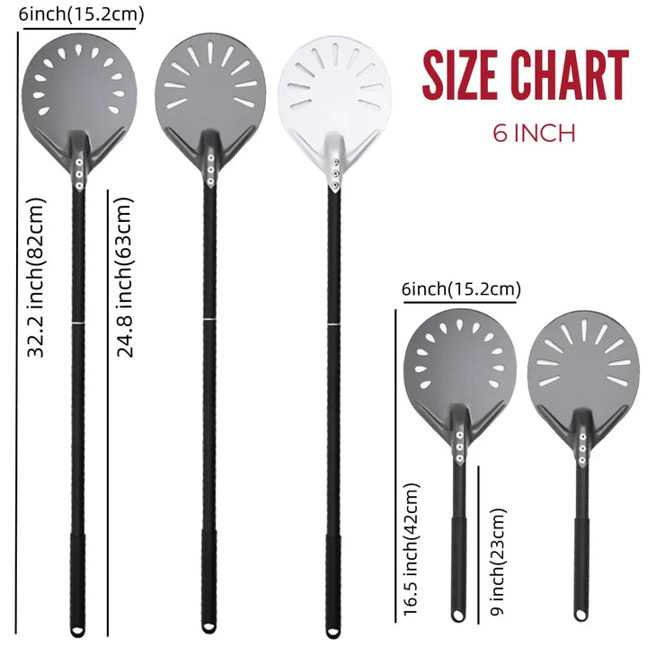 Perforert Spade Paddle Pizzaovn Vendekost Hard Anodisert Pizza Verktøy | Skanto
