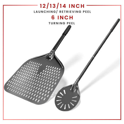 Perforert Spade Paddle Pizzaovn Vendekost Hard Anodisert Pizza Verktøy | Skanto