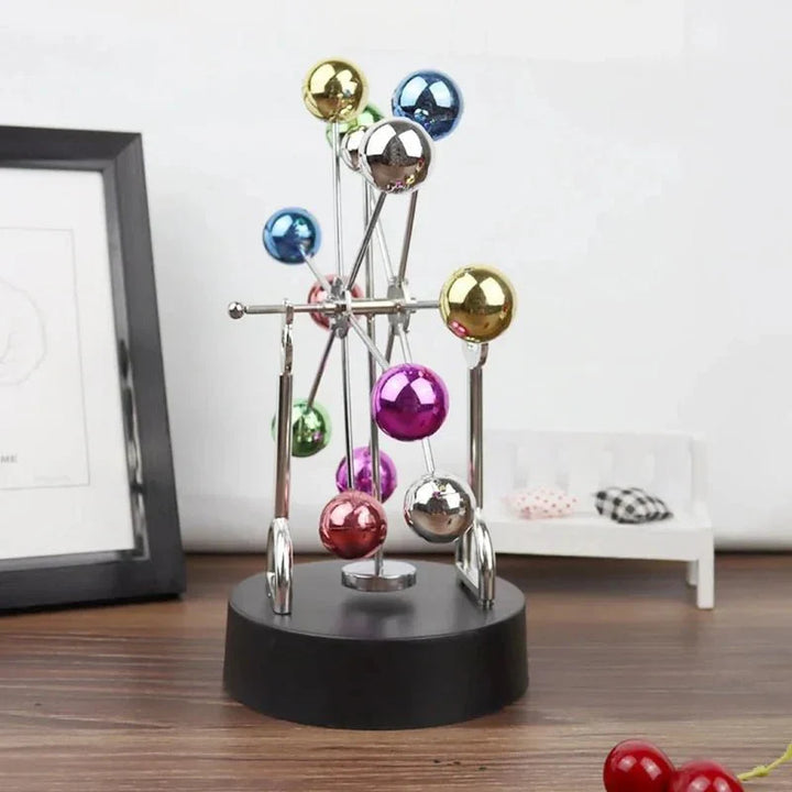 Perpetual Motion Ferris Wheel Desk Ornament in Metal Modern Style | Skanto