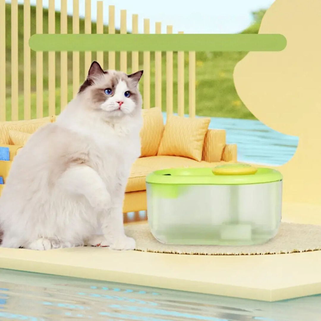 Pet Water Drinking Bowl with Pump - FunFlow Skanto
