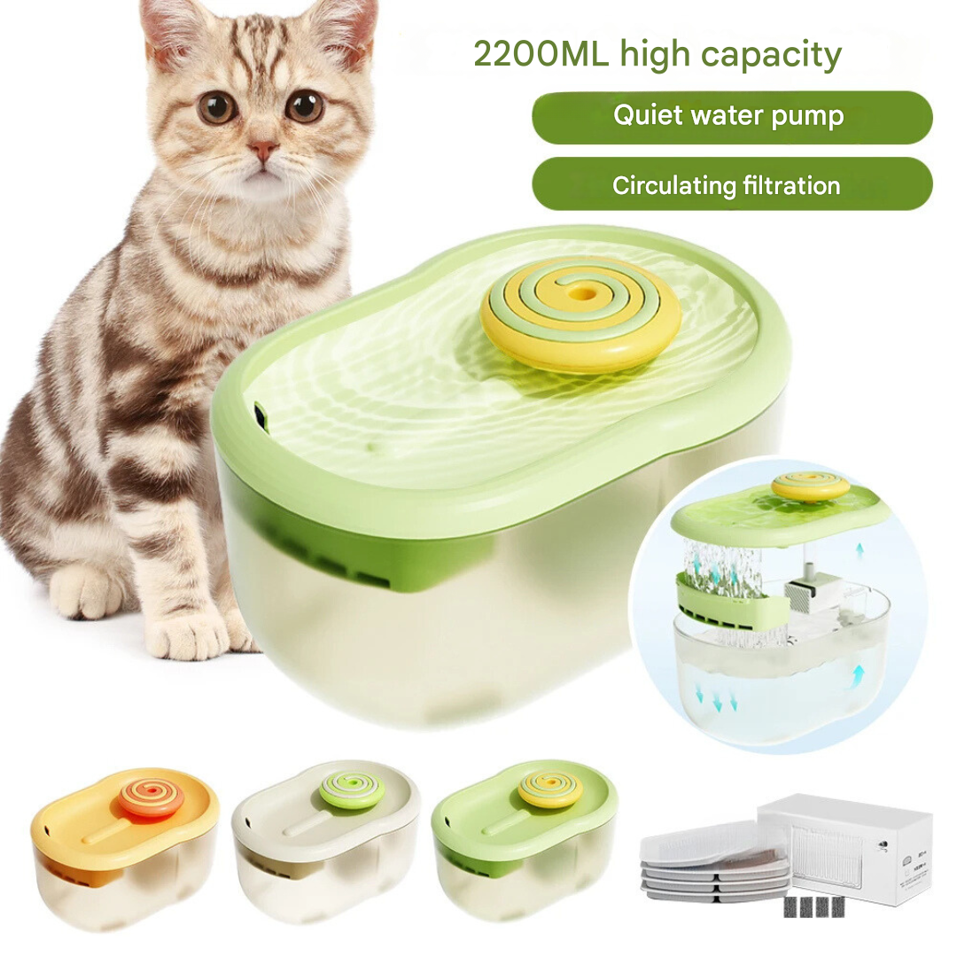 Pet Water Drinking Bowl with Pump - FunFlow Skanto