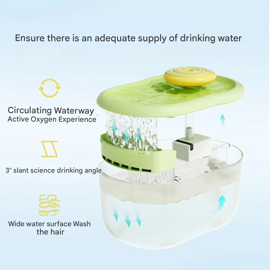 Pet Water Drinking Bowl with Pump - FunFlow Skanto