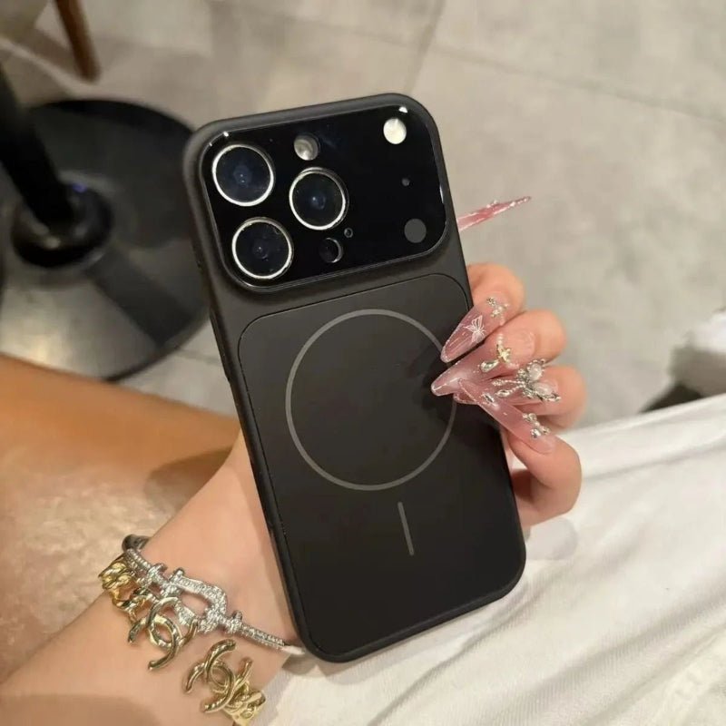 Skanto | PHANTOMSHELL – Slim Frosted Glass MagSafe Case for iPhone