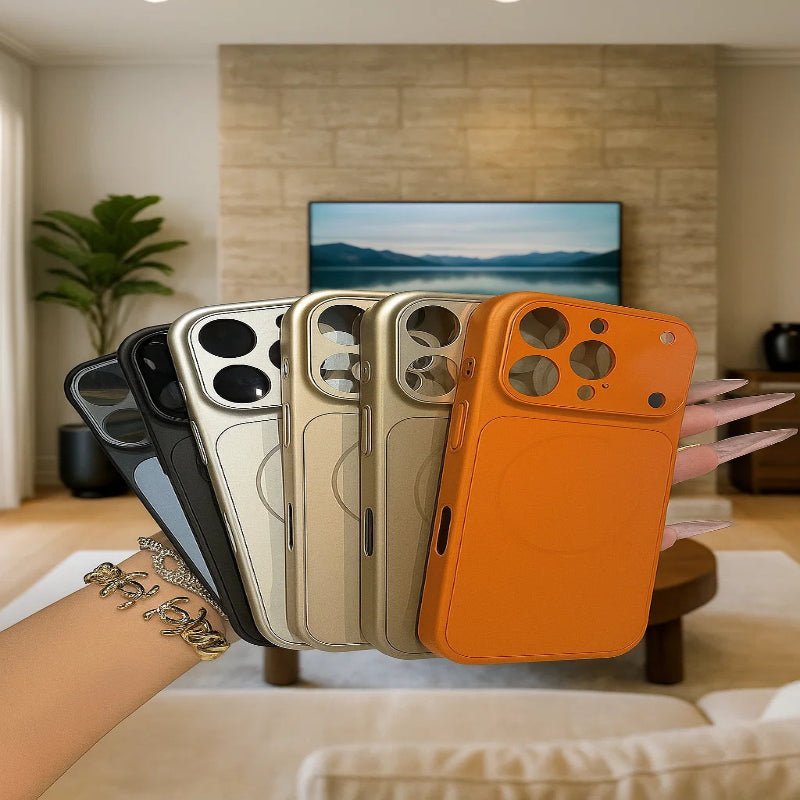 Skanto | PHANTOMSHELL – Slim Frosted Glass MagSafe Case for iPhone