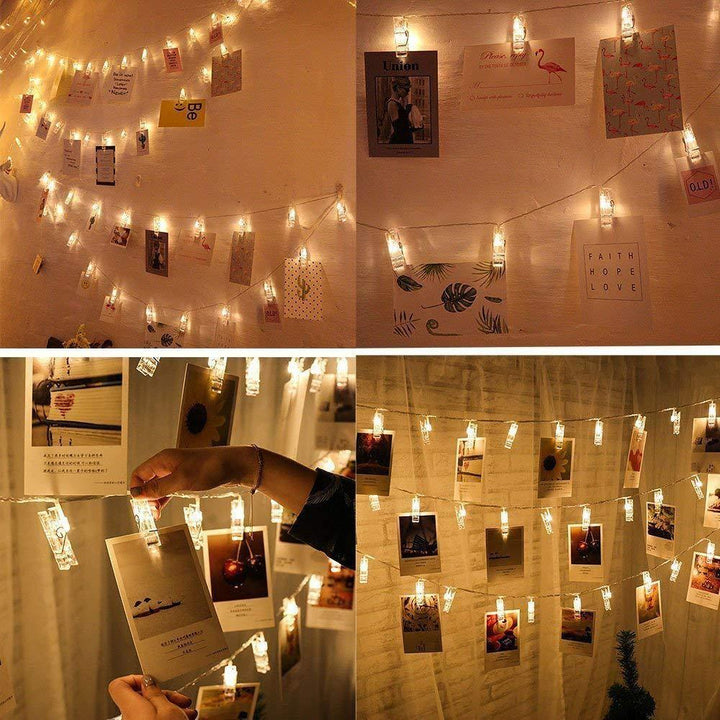 Skanto | Foto Klemmer LED Fairy Lyskilder for Bilder