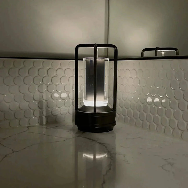 Skanto | Trådløs Lantern Lampe med Krystallskjerm