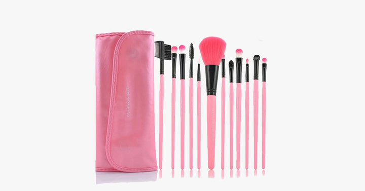 Skanto | 12-delt Pink Glory Børstesett