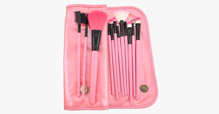 Skanto | 12-delt Pink Glory Børstesett