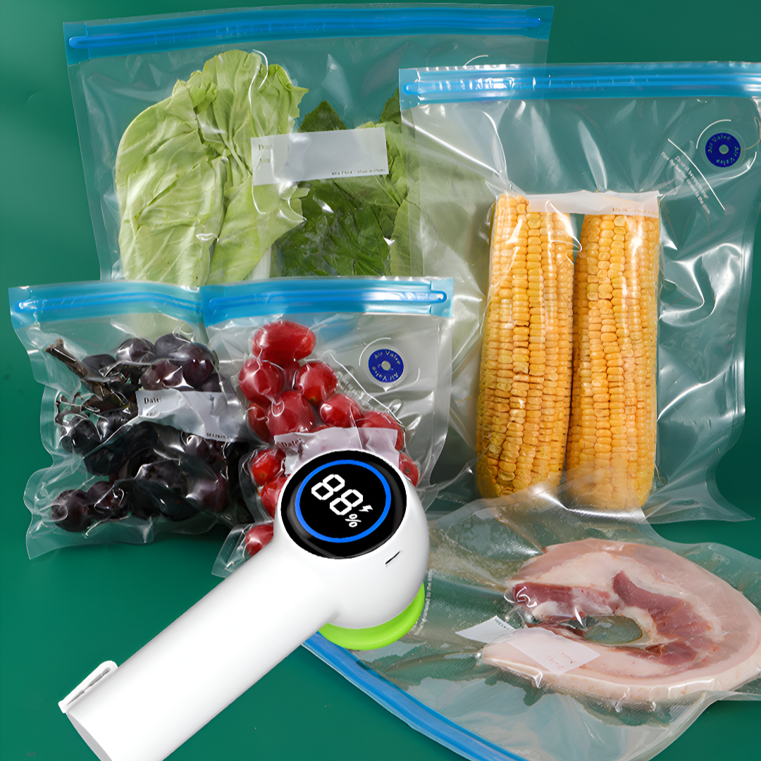 Skanto | VersSeal Mini – Bærbar Vakuummaskin for Glass og Lager med USB