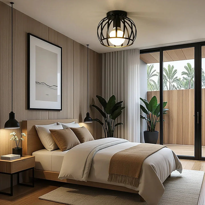 Skanto | Industriell Taklampe Svart