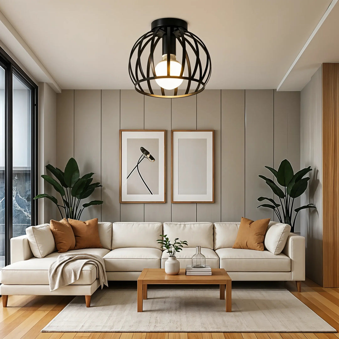 Skanto | Industriell Taklampe Svart