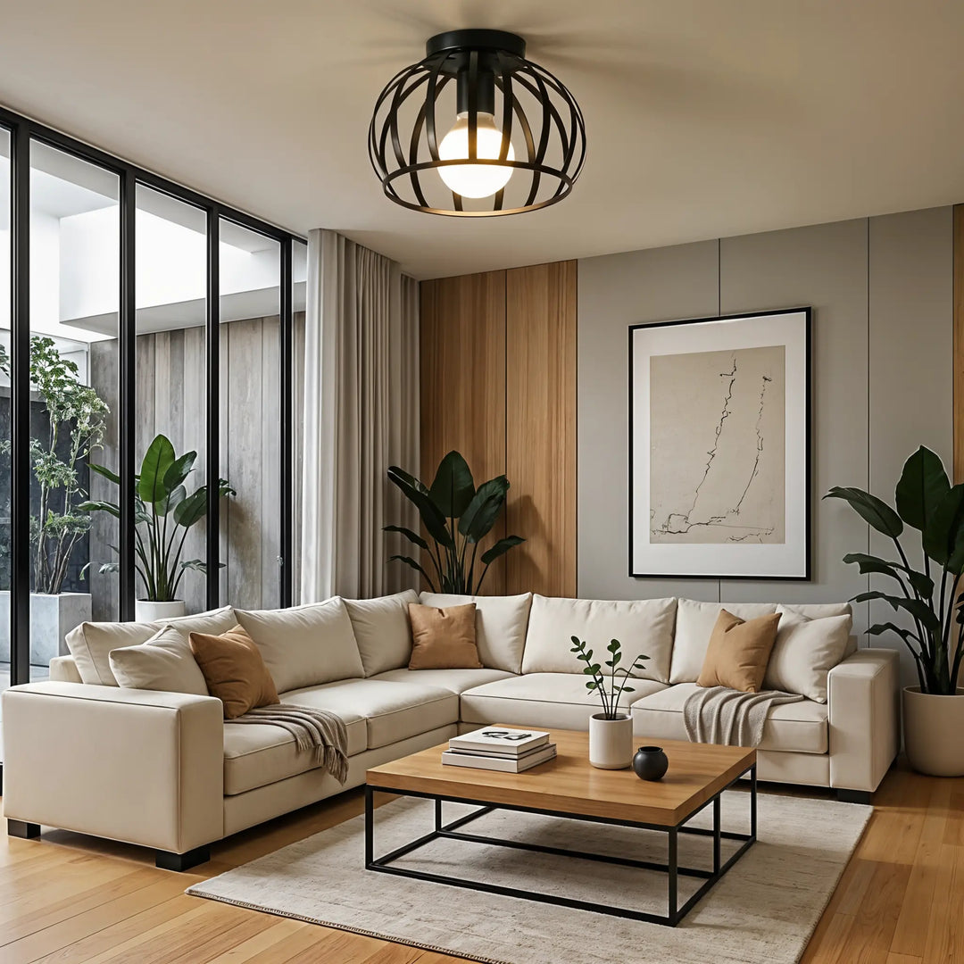 Skanto | Industriell Taklampe Svart