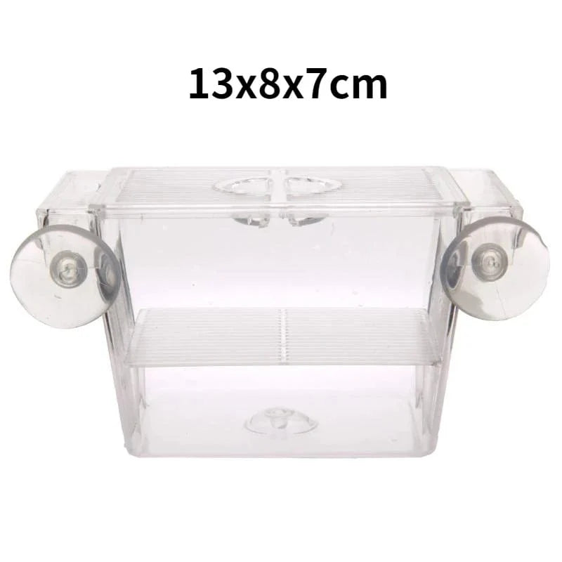 Akvarium Avlincubator Isolasjon Boks Dobbel Lag 4 Rom Transparent Akryl Selvflytende Fiskeg hatchery Boks Fisketank | Skanto