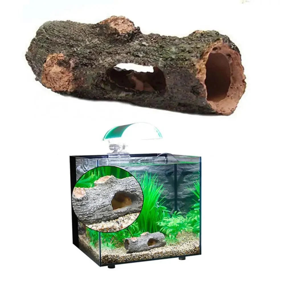 Akvarium Hule Tre Tunnel Hule Ornament Fisk Reker Skilpadde Gjemmested Fiskebolle Dekorasjoner Fisketank Tilbehør | Skanto
