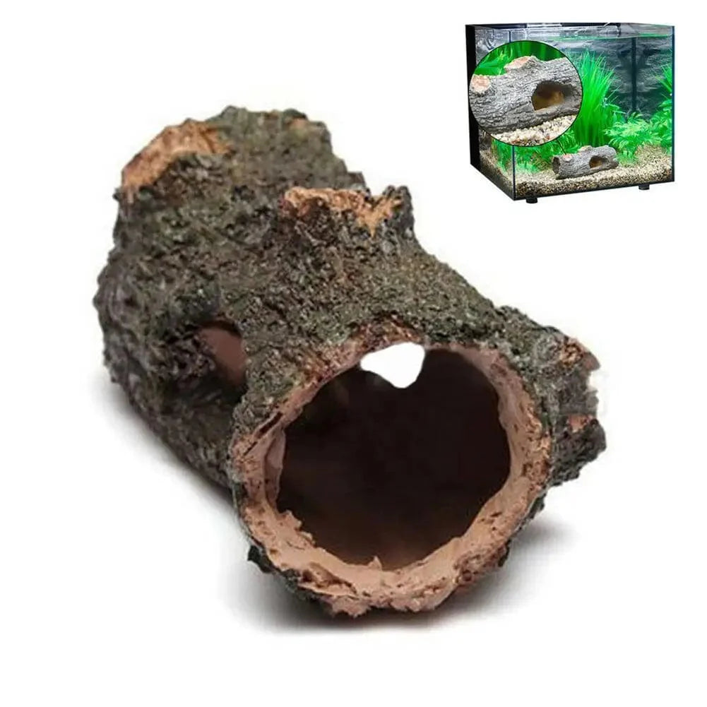 Akvarium Hule Tre Tunnel Hule Ornament Fisk Reker Skilpadde Gjemmested Fiskebolle Dekorasjoner Fisketank Tilbehør | Skanto