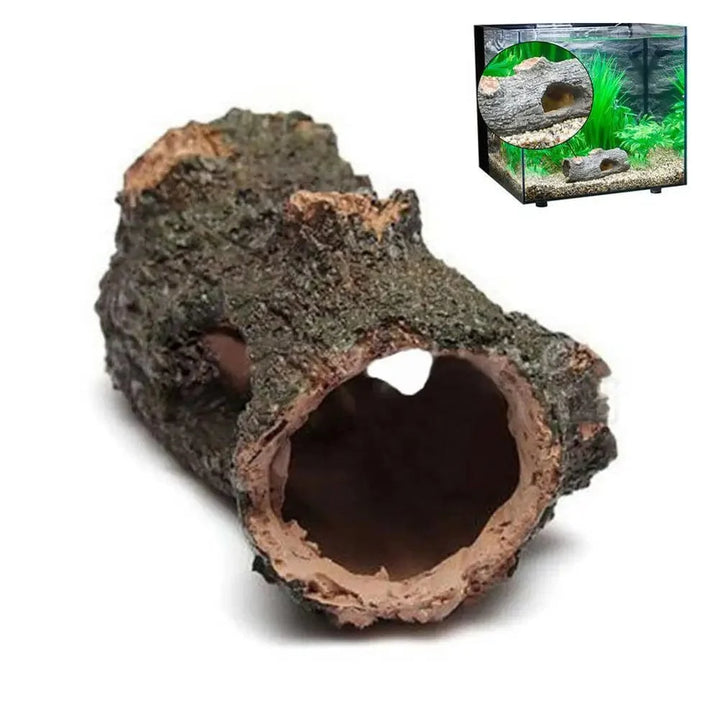 Akvarium Hule Tre Tunnel Hule Ornament Fisk Reker Skilpadde Gjemmested Fiskebolle Dekorasjoner Fisketank Tilbehør | Skanto