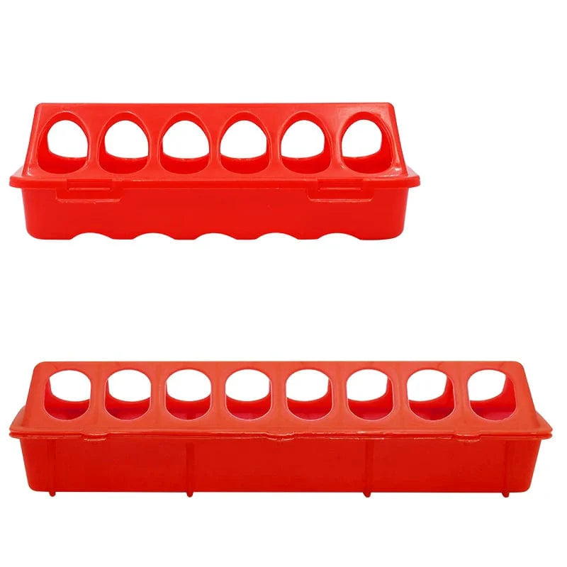 20/30cm Plast Flip-Top Fjærfe Fugl Fôrer Grunn Kylling Fôratube Rype fôringsbøtte Kvalitet Kylling | Skanto