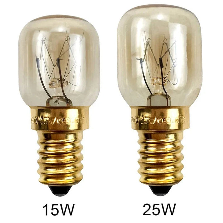 220V Høytemperaturpære 15W 25W E14 300 Grad Mikrobølgeovn Lyspære Tungsten Filament Dampkoker Lampepærer Saltpære | Skanto