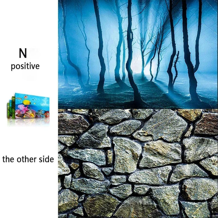 3d Marine Bakgrunn for Akvarium Dekorasjoner Klistremerker & Plakat Varer Dekorasjon Fisketanker og Akvarier Tilbehør Aquascape | Skanto