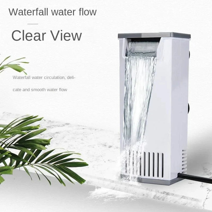 3W 200L/H Fossefall Akvariefilter Pumpe Skilpadde Fiskekar Lavt Vannivå Filter Oksygenpumpe Fisk Skilpadde Reptil Tilførsel 220-240V | Skanto