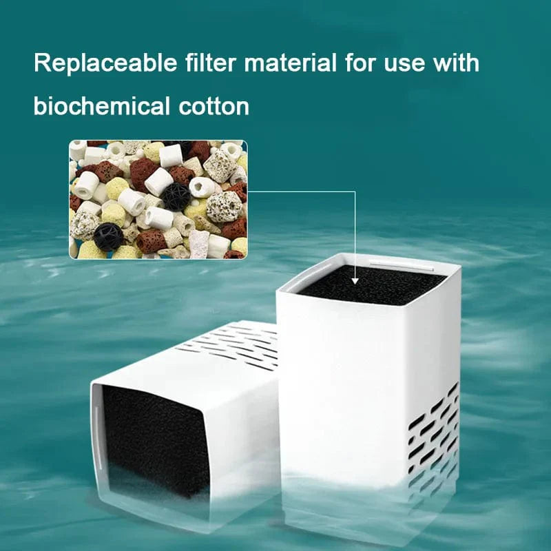 4 i 1 Akvarium Filterpumpe Stille Fiskekar Nedsenkbar Luftoksygen Aerator Akvarium Luftpumpe Vannbyttepumpe Bølgeprodusent 220v | Skanto