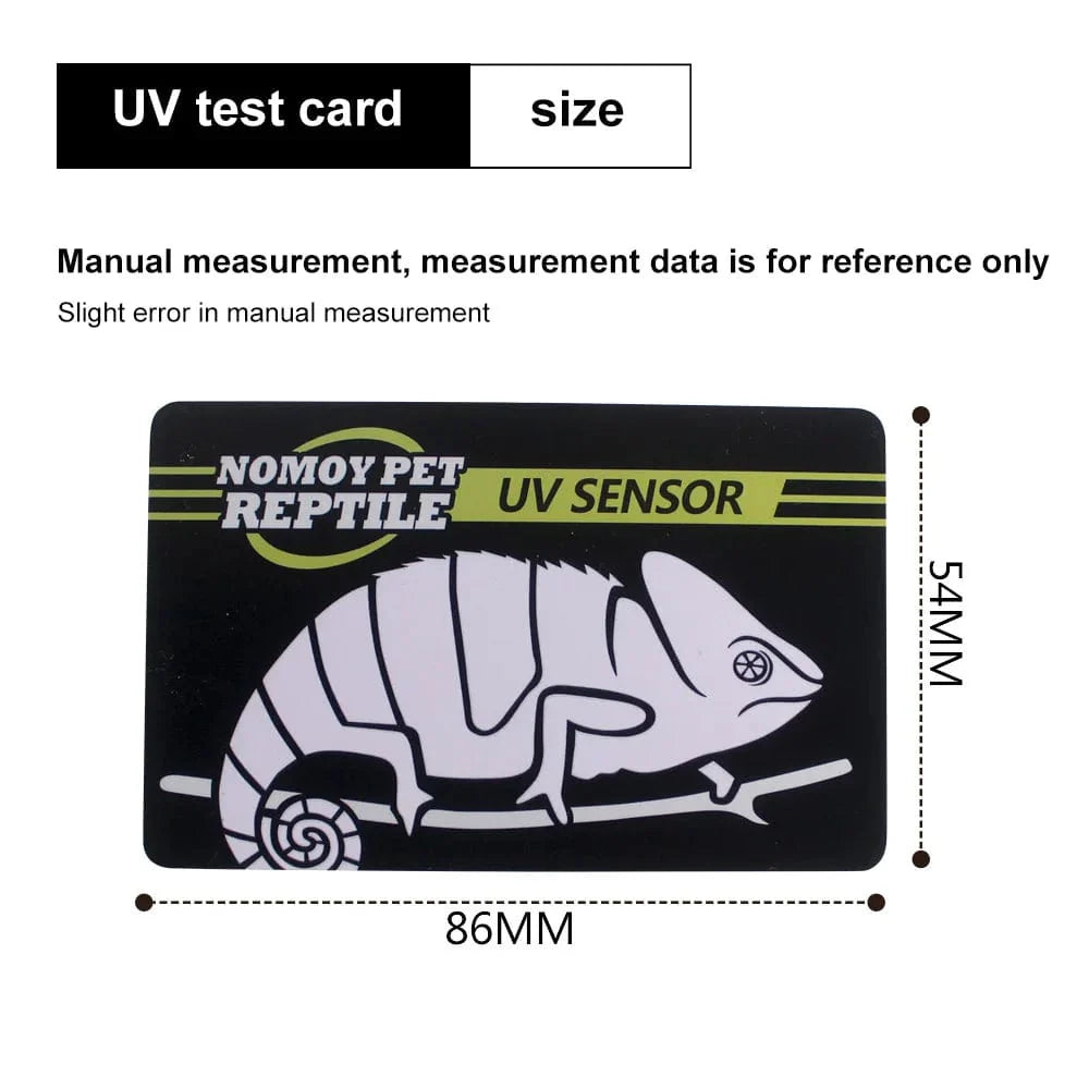 5-1PCS UVB Tester Reptil UVA UVB Fluorescent Lampe Tester Kort Reptil Lampe UV Sensor 10 Sekunder Hurtig Test Meter Kjøledyr Forsyninger | Skanto