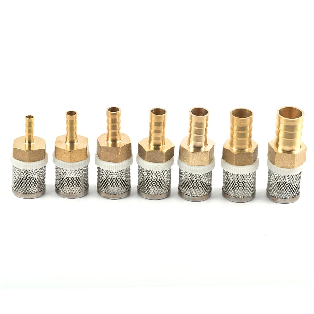 6-19mm Rustfritt Stål Nettfilter 1/2" Female Tomme Hage Vanning Pumpe Beskyttelse Slange Vannrensings Nett Messingfilter | Skanto