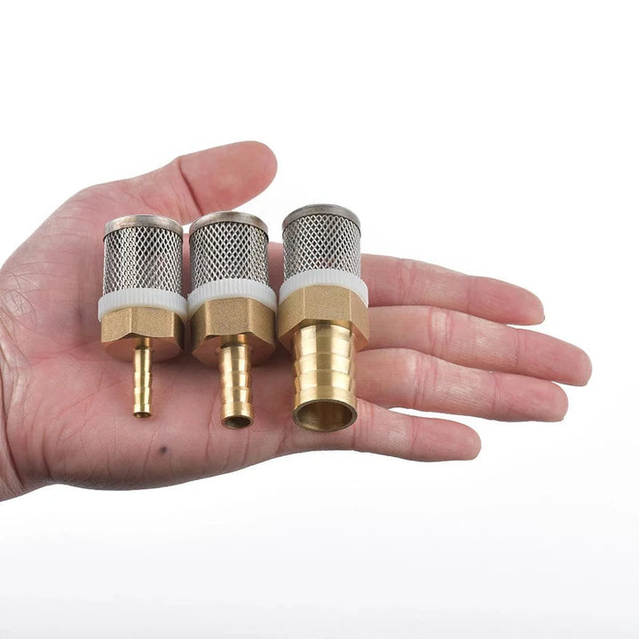 6-19mm Rustfritt Stål Nettfilter 1/2" Female Tomme Hage Vanning Pumpe Beskyttelse Slange Vannrensings Nett Messingfilter | Skanto