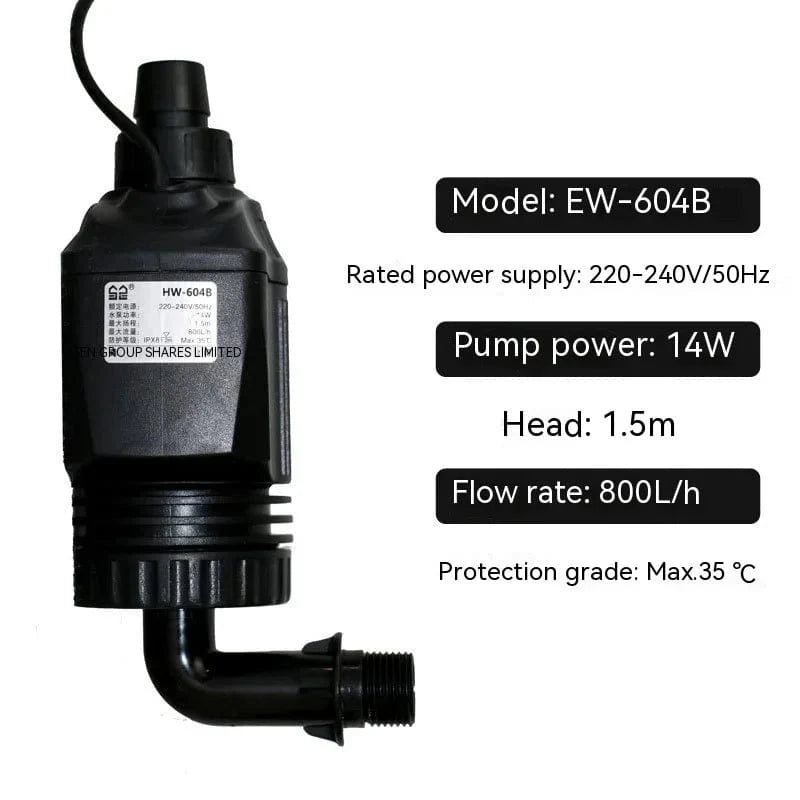 SUNSUN JP-450g vannpumpe ny versjon 6W egnet for HW-602B 603B 604B ekstern filter akvarium fisketank 400L/H 800L/H | Skanto