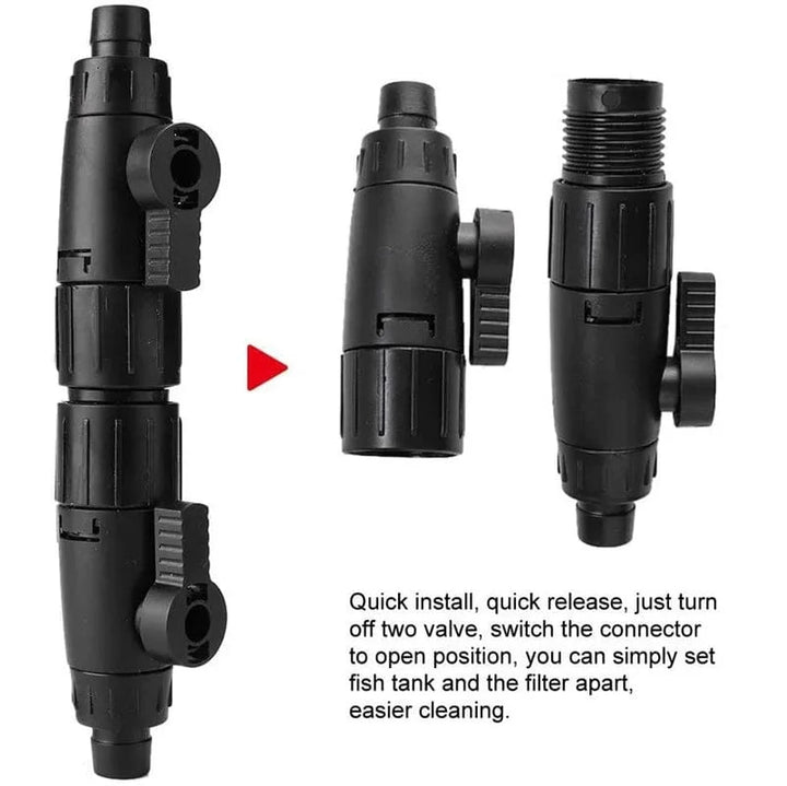 Akvarium 12/16mm Dobbel Tap Hurtigkobling Koble Fisk Tank Slange Rør Ventil Akvarium Filter Koble Tilbehør acuarios | Skanto