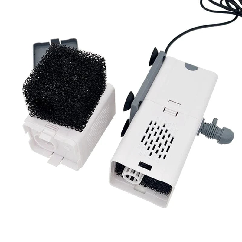 Akvariefilterpumpe Fisketank Nedsenkbar Stille Luft Oksygenerer Intern Vannpumpe Akvarie Luftpumpe Bølge Maker 220v | Skanto